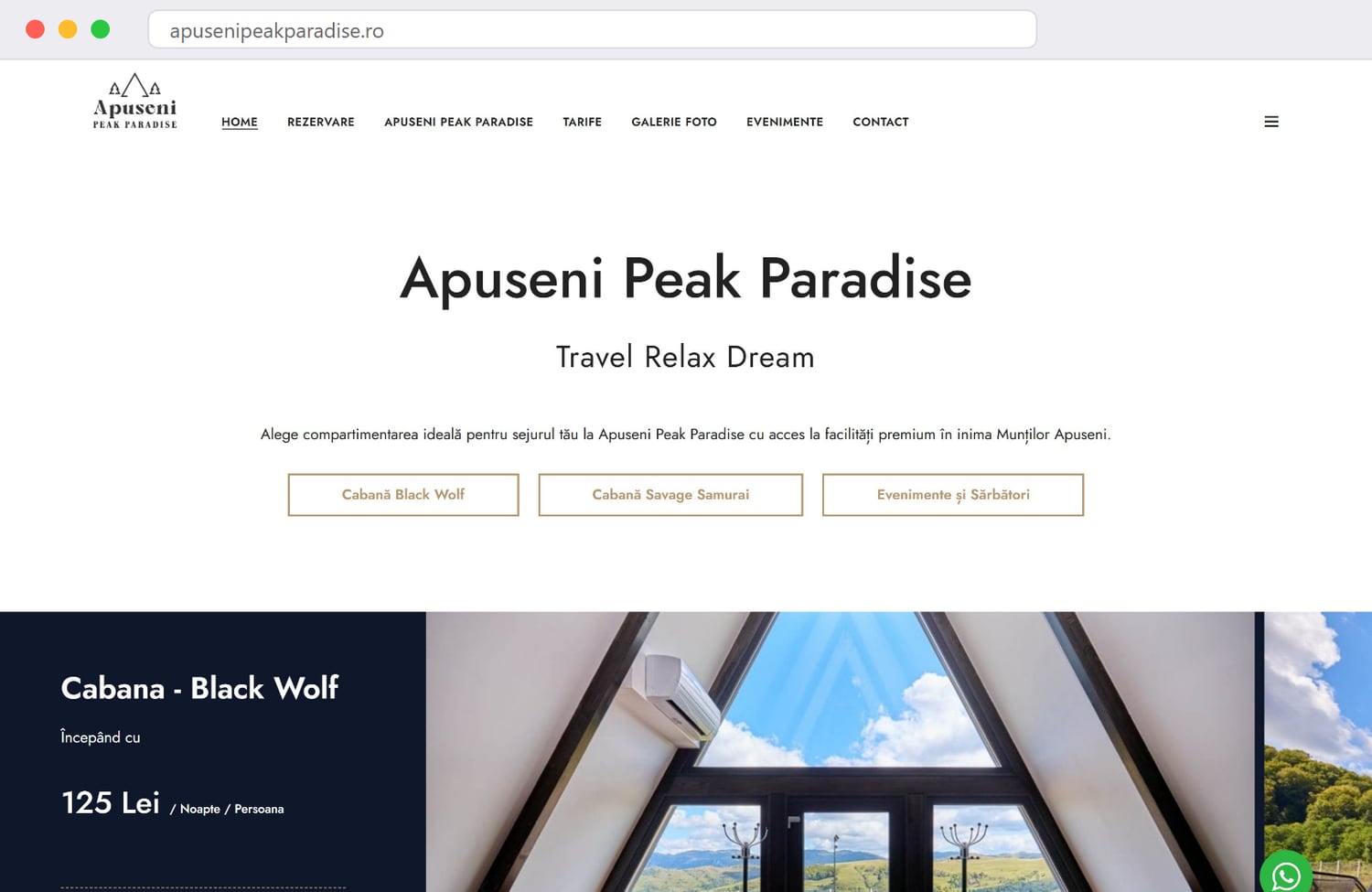 The Apuseni Peak Paradise homepage
